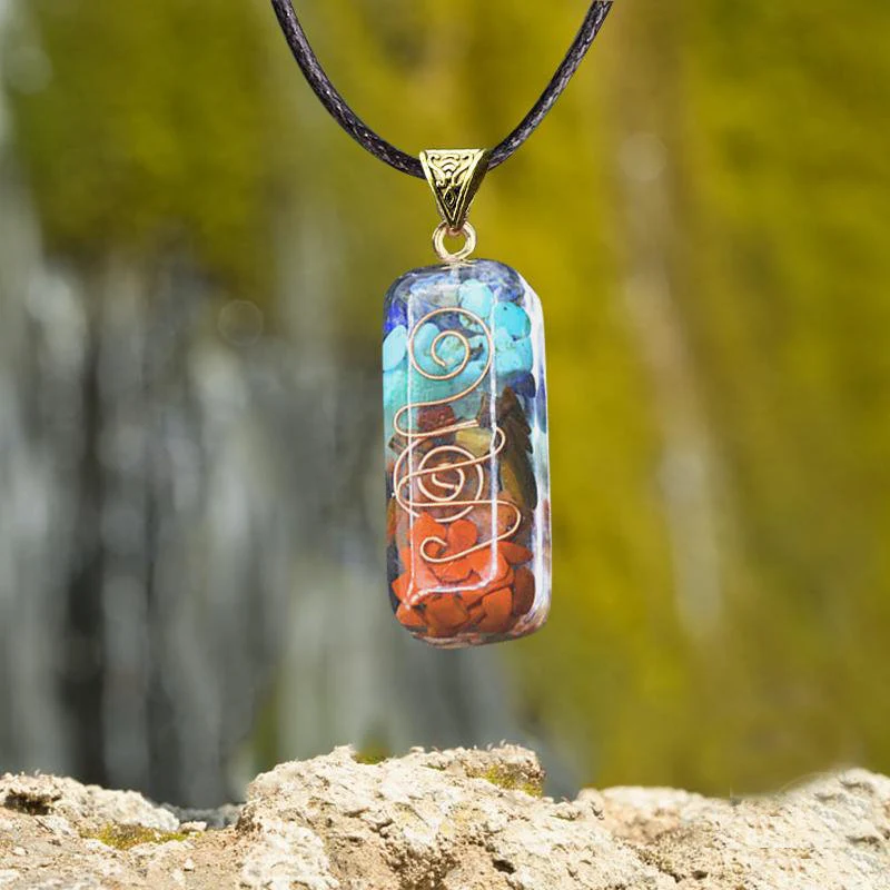 7 Chakra Orgone Pendant Necklace-Gift