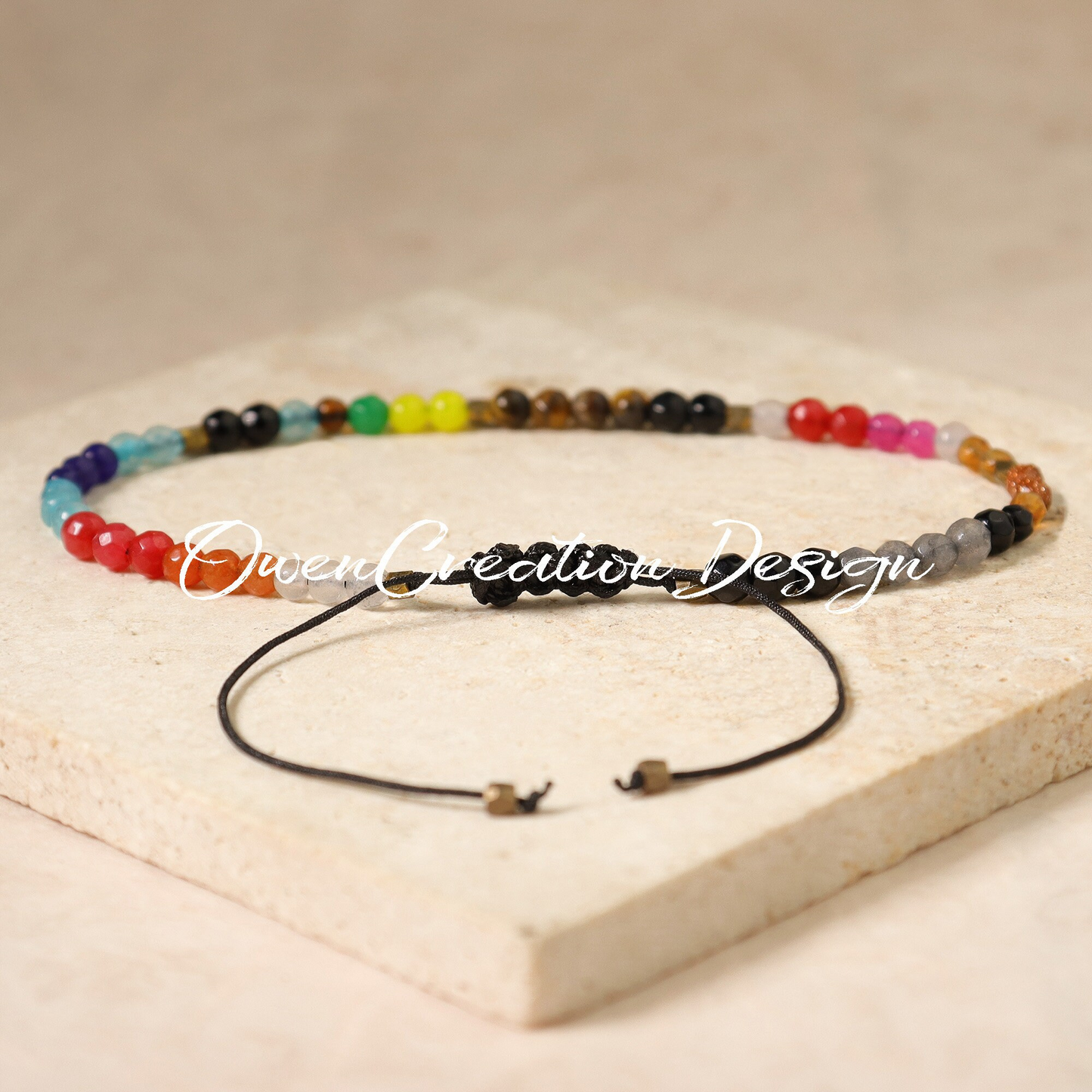 Minimalist Bracelet, Natural Stone Bracelet,  Healing Crystal Yoga Bracelet Gift for Women