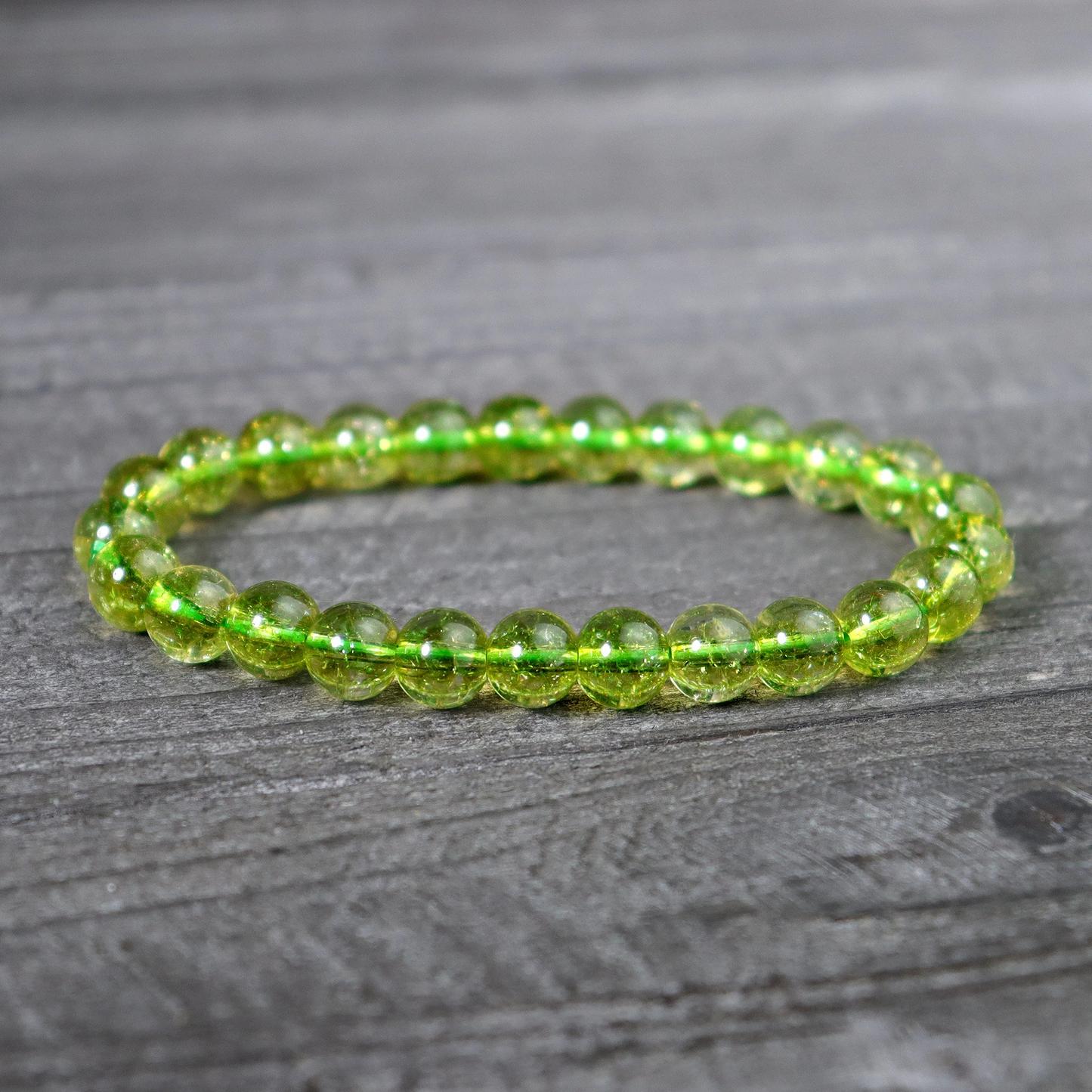 Natural Peridot Stone Bracelet- Crystal Bracelet Gift