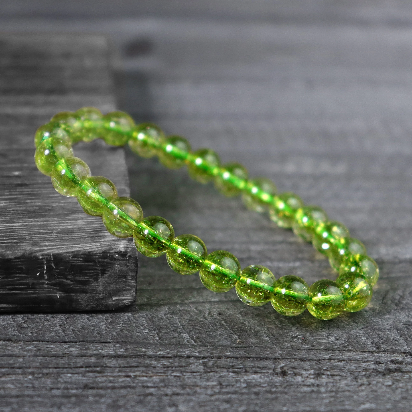 Natural Peridot Stone Bracelet- Crystal Bracelet Gift