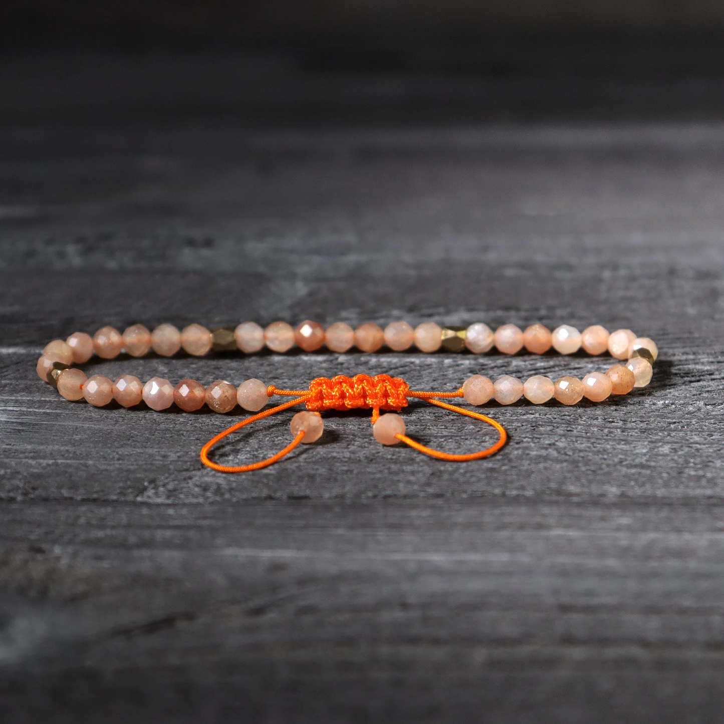 Minimalist Sunstone Bracelet- Natural Sunstone Delicate Bracelet,Healing Crystal Dainty Bracelet,