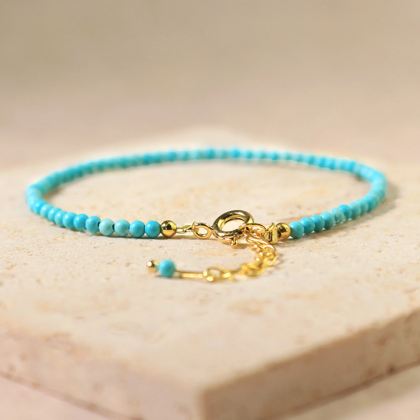 Minimalist Turquoise Dainty Bracelet-Natural Stone Yoga Bracelet- Healing Crystal Bracelet