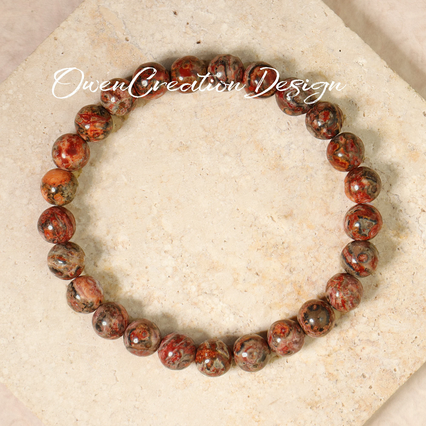 Brecciated Jasper Bracelet-Natural Gemstone Grounding Bracelet-Healing Crystal Yoga Bracelet