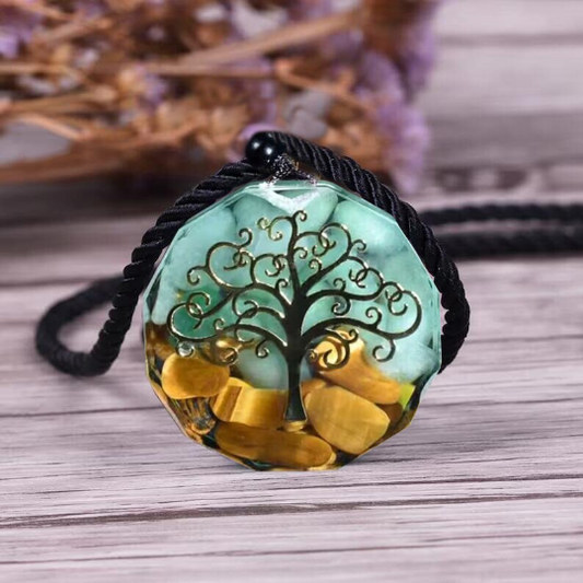 Orgone Pendant Necklace-Tree Of Life Energy Orgonite Necklace