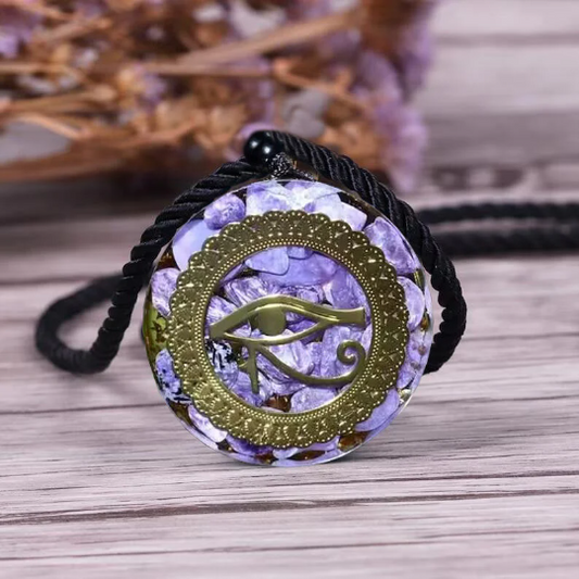 Orgonite Necklace-Natural Crystal Pendan