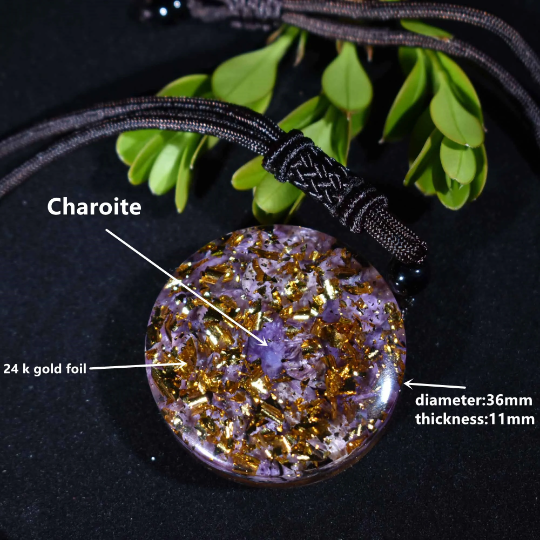 Orgonite Necklace-Natural Crystal Pendan