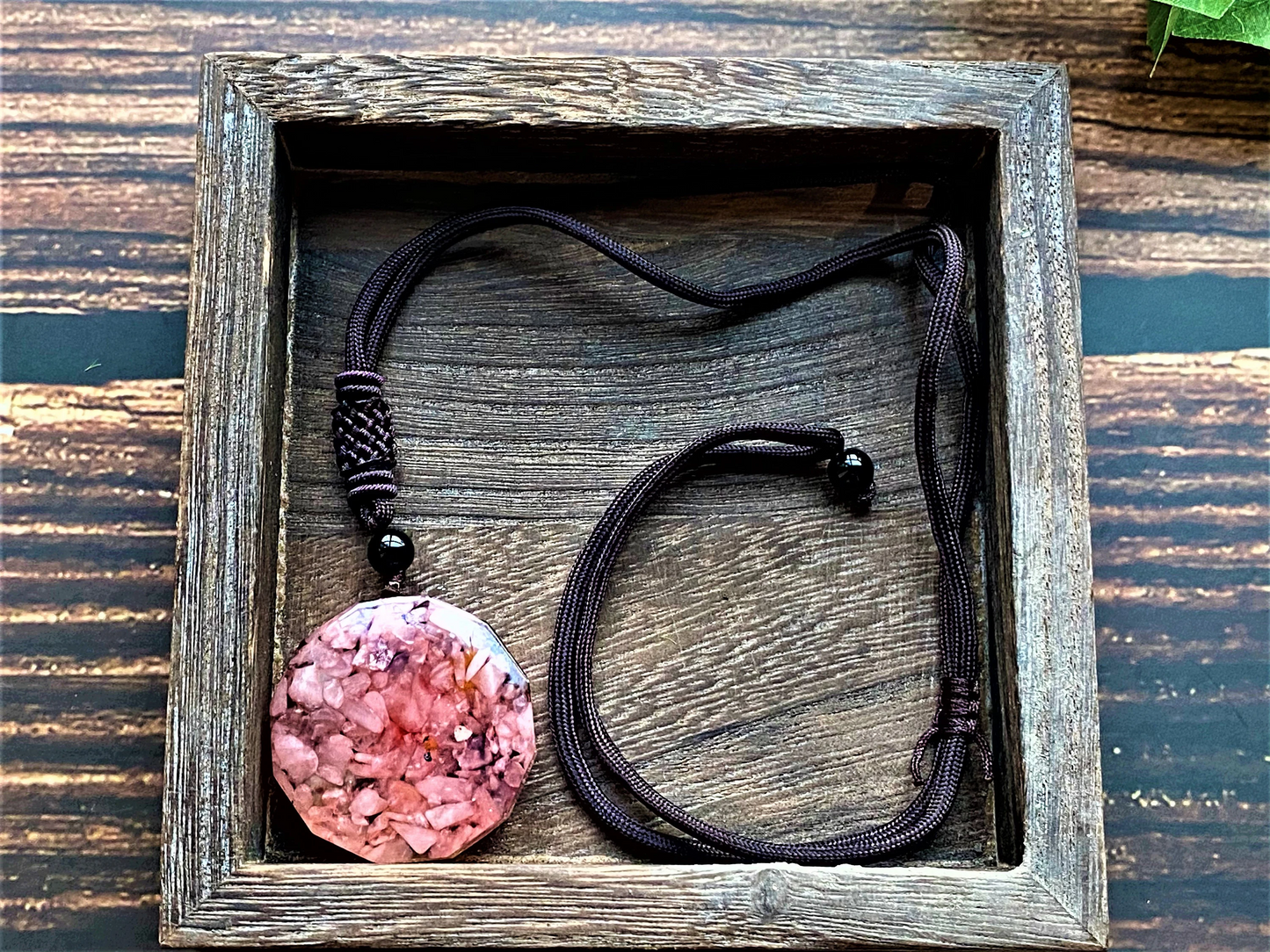 Orgone Crystal  Necklace, Amethyst/ Rose Quartz/ Turquoise Pendant Necklace, Chakra Necklace EMF Protection