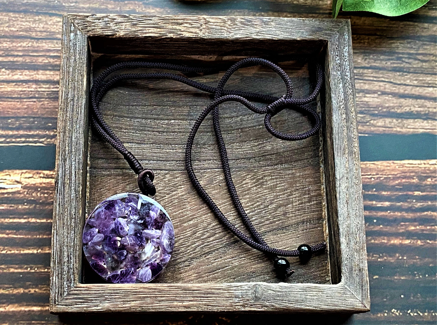 Orgone Crystal  Necklace, Amethyst/ Rose Quartz/ Turquoise Pendant Necklace, Chakra Necklace EMF Protection