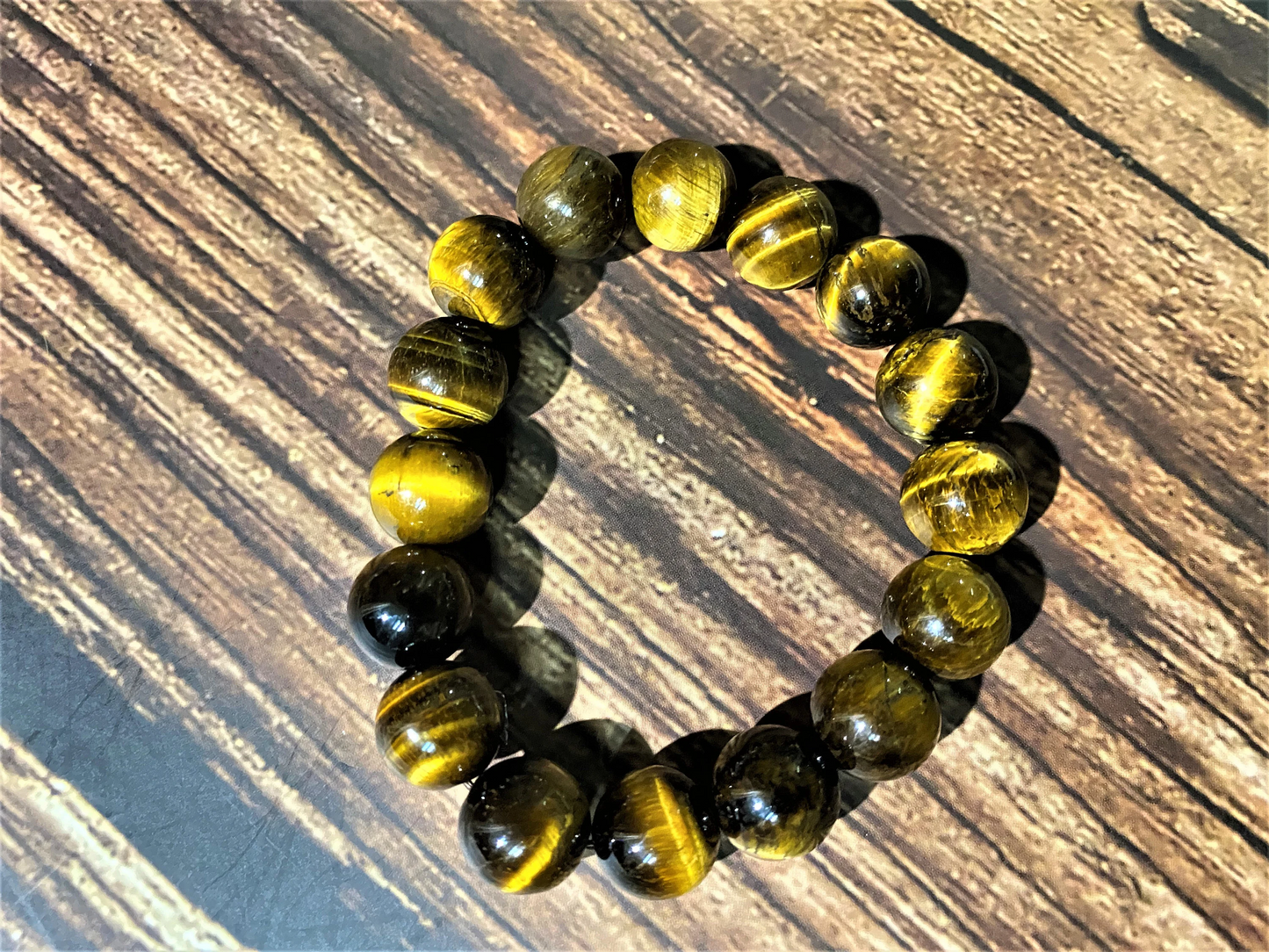 Natural Tiger Eye Beaded Bracelet, Premium Quality 12mm/10mm Beads, Men Bracelet